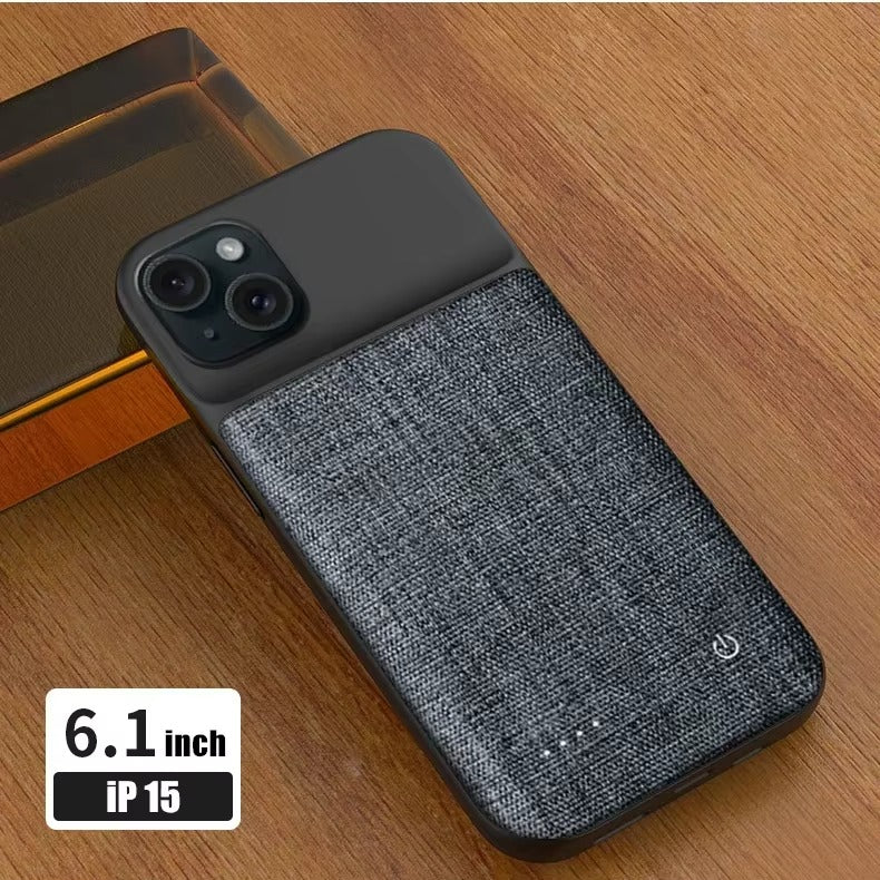 Premium Apple iPhone Case MagSafe Compatible, Camera Lens & Screen Protection, Ultra Thin Shockproof Magnetic Full All Around Protection Cover with 10000mAh Oxford Battery