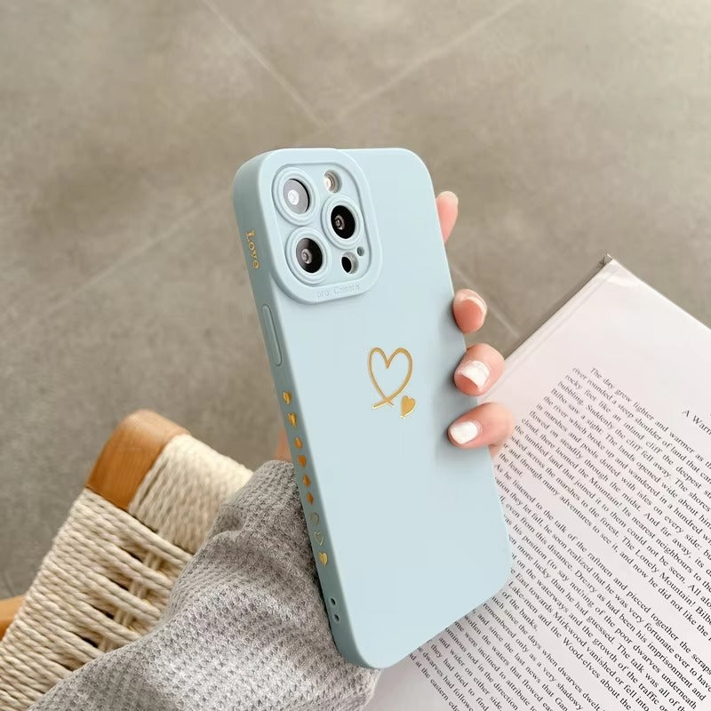 Luxury Apple iPhone Case, MagSafe Compatible, Camera Lens & Screen Protection, Ultra Thin, Shockproof, Magnetic Full All Around Cover – Plating Silicone Case with Fashionable Design & Soft Shockproof Protection