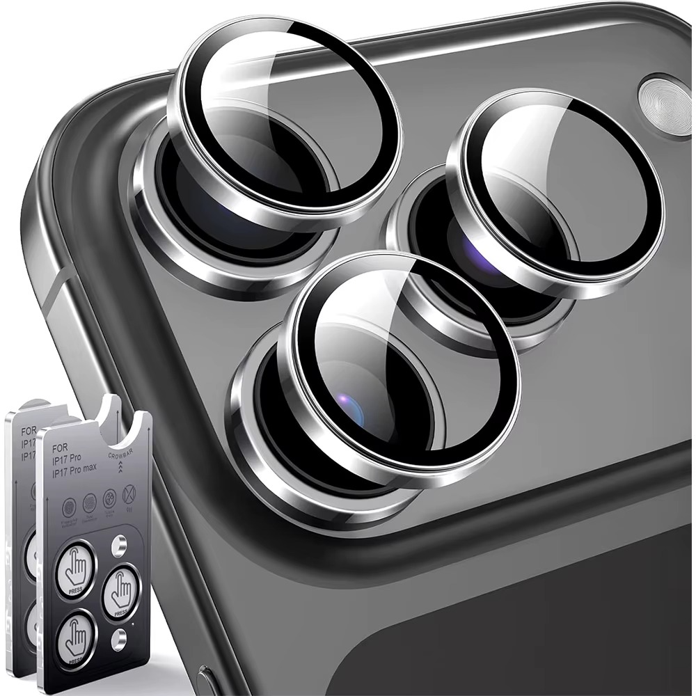 Premium Metal Camera Lens Protector – Tempered Glass Lens Cover Ring with Scratch Resistance, Shock Protection, Anti-Dust Coating and Precision Camera Protection