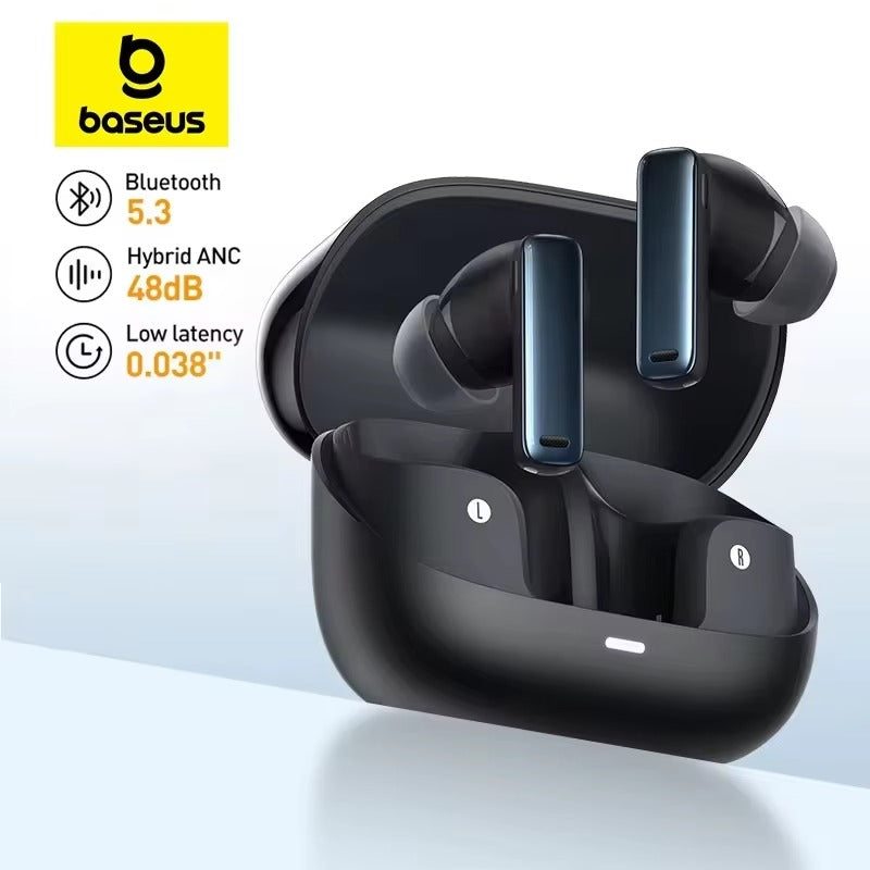 Luxury Noise Cancelling Bluetooth Earbuds for iPhone – Wireless ANC Headphones , -48dB Deep Noise Reduction for Calls & Music