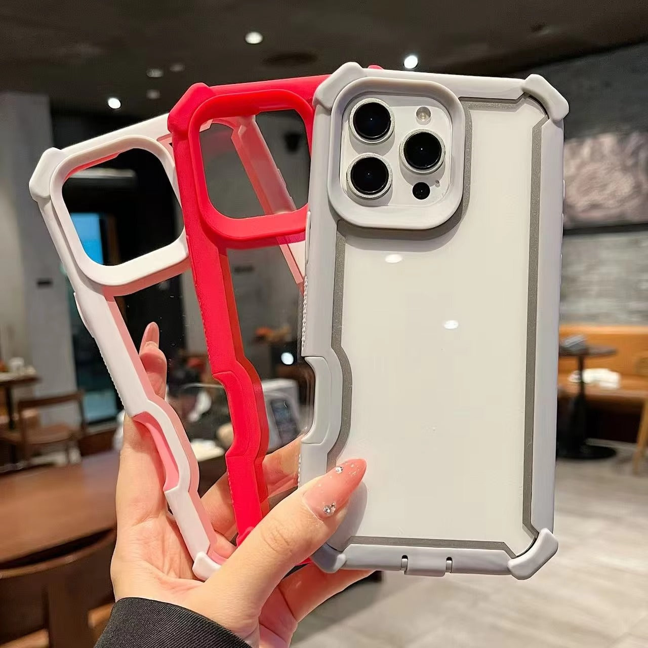 Robust Apple iPhone Case, MagSafe Compatible, Camera Lens & Screen Protection, Ultra Thin, Shockproof, Magnetic Full All Around Cover – Rugged Hybrid TPU Case with Transparent Silicone Back & Hard PC Bumper Frame