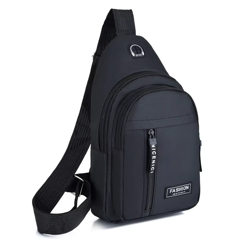 Premium Waterproof Crossbody Chest Bag for Men – Multifunctional Oxford Fabric Shoulder Sling with Anti-Theft Pocket, Stylish Casual Travel Pack