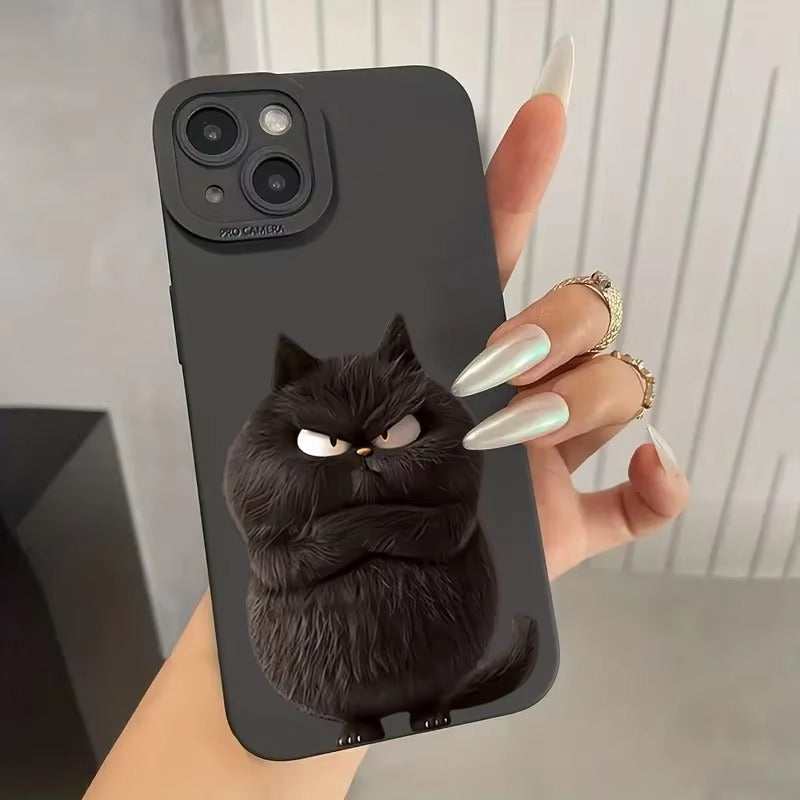 Premium Apple iPhone Case, MagSafe Compatible, Camera Lens and Screen Protection, Ultra Thin, Shockproof, Magnetic, Full All Around Protection, Cool Cat Soft Cover