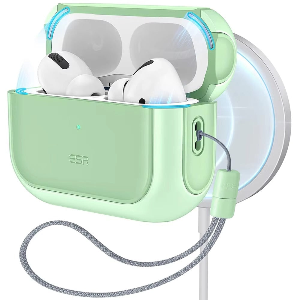 Premium MagSafe Case for AirPods Pro 2, with Lanyard, Compatible with AirPods Pro Series 2023, 2022, 2019 (USB-C & Lightning)