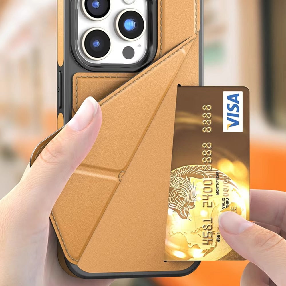 Luxury Apple iPhone Case, MagSafe Compatible, Camera Lens and Screen Protection, Ultra Thin, Shockproof, Magnetic, Full All Around Protection, Flip Leather Wallet Cover