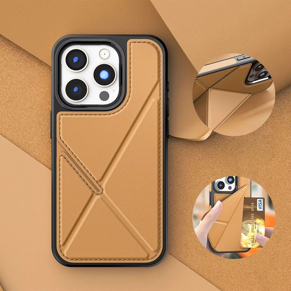 Luxury Apple iPhone Case, MagSafe Compatible, Camera Lens and Screen Protection, Ultra Thin, Shockproof, Magnetic, Full All Around Protection, Flip Leather Wallet Cover