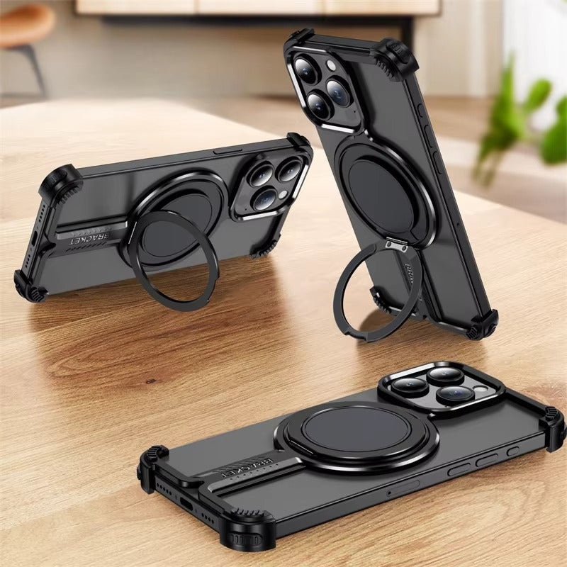 Premium Apple iPhone Case n, Ultra Thin Shockproof Magnetic Full All Around Protection Cover with Wireless Charging Bumper