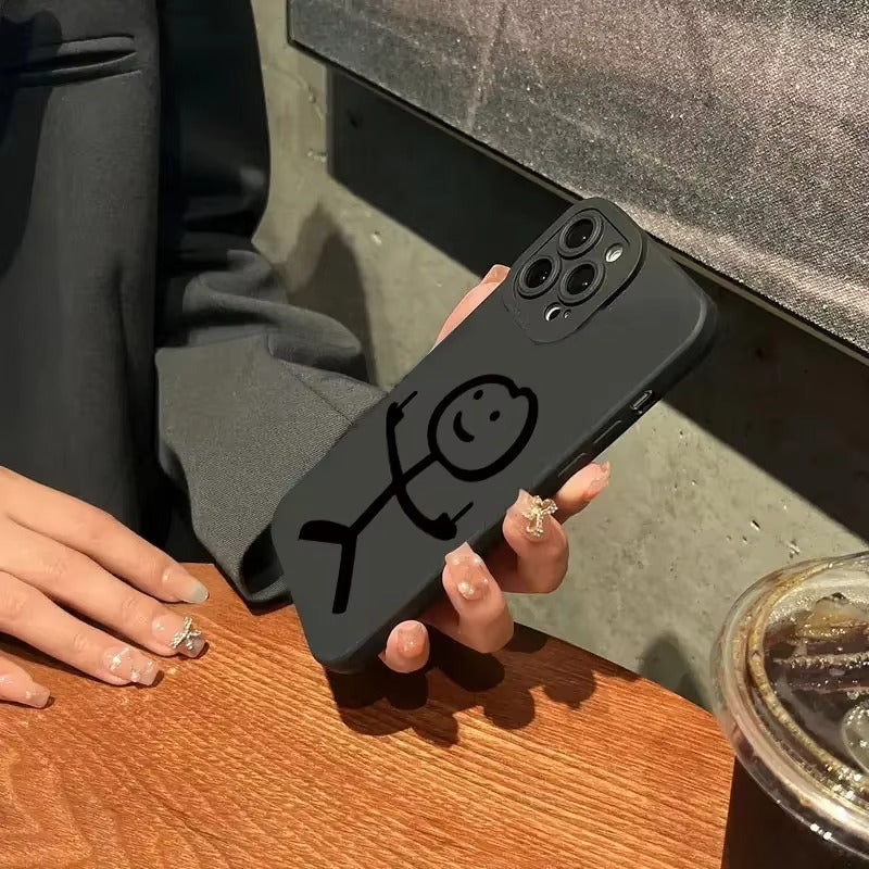 Premium Apple iPhone Case, MagSafe Compatible, Camera Lens and Screen Protection, Ultra Thin, Shockproof, Magnetic, Full All Around Protection, Cartoon Matchman Cover
