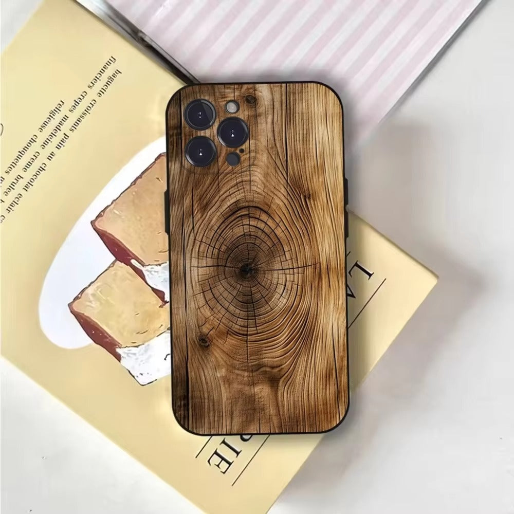 Luxury Apple iPhone Case, MagSafe Compatible, Natural Wood Finish, Ultra Thin, Shockproof, Camera Lens and Screen Protection, Magnetic Full Body Cover