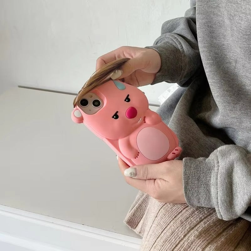 Premium Apple iPhone Case, MagSafe Compatible, Camera Lens and Screen Protection, Ultra Thin, Shockproof, Magnetic, Full All Around Protection, Cartoon Beaver Soft Cover