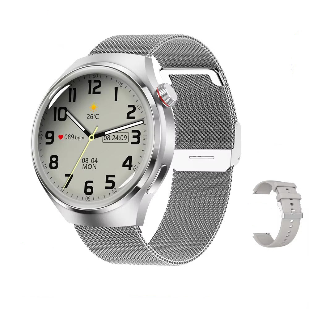 NFC GPS Smartwatch for Men – 1.6" AMOLED Display, Bluetooth Calling, Health & Fitness Tracker, Sleep Monitor, IP68 Waterproof, Long Battery Life, Voice Assistant
