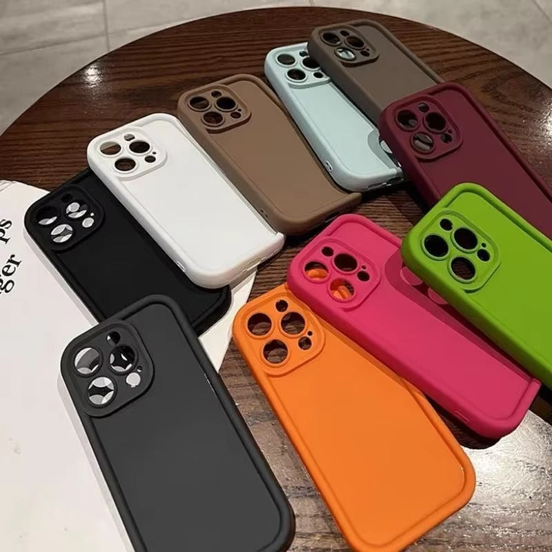 Luxury Apple iPhone Case, MagSafe Compatible, Camera Lens & Screen Protection, Ultra Thin, Shockproof, Magnetic Full All Around Cover – Candy Color Silicone Case with Soft Touch Finish & Full Protection