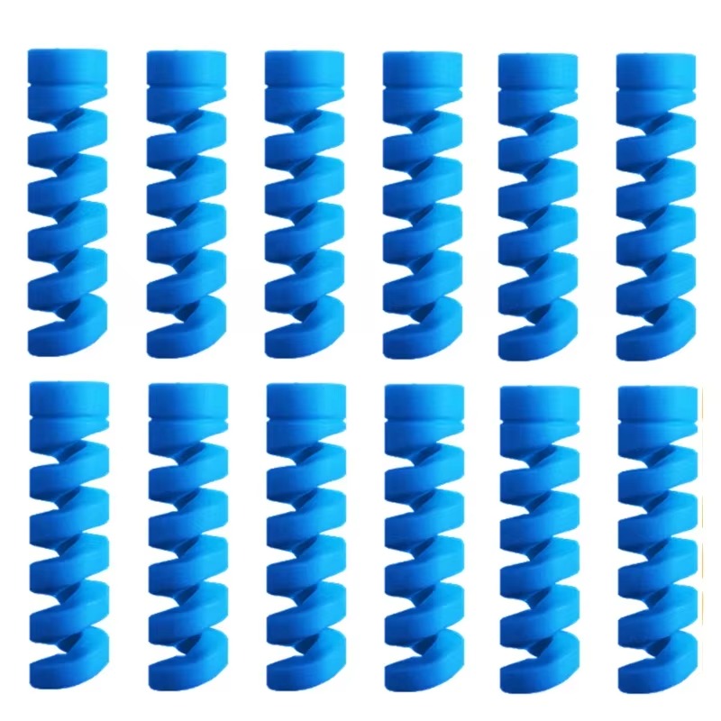 High Quality Cable Protector, 1/12pcs Universal Silicone Spiral Winder – Wire Organizer Cover for iPhone, USB Charger, Data