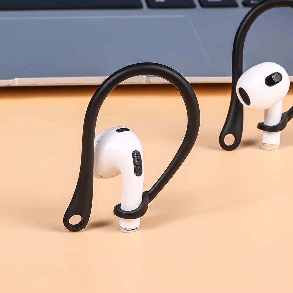High-Quality Silicone Ear Hooks for AirPods Pro, 3 – Secure Fit Anti-Fall Accessories for Bluetooth Headphones, 1–6 Pairs Sport Ear Holder for Running & Gym