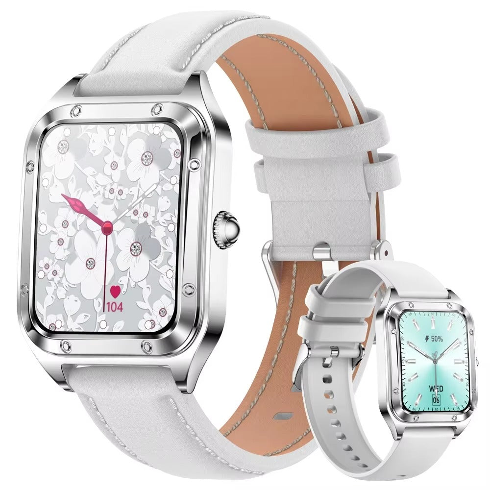 Luxury Women’s Smartwatch for iPhone – Bluetooth Call Fitness Tracker with Blood Pressure Monitor, Waterproof Sport Mode