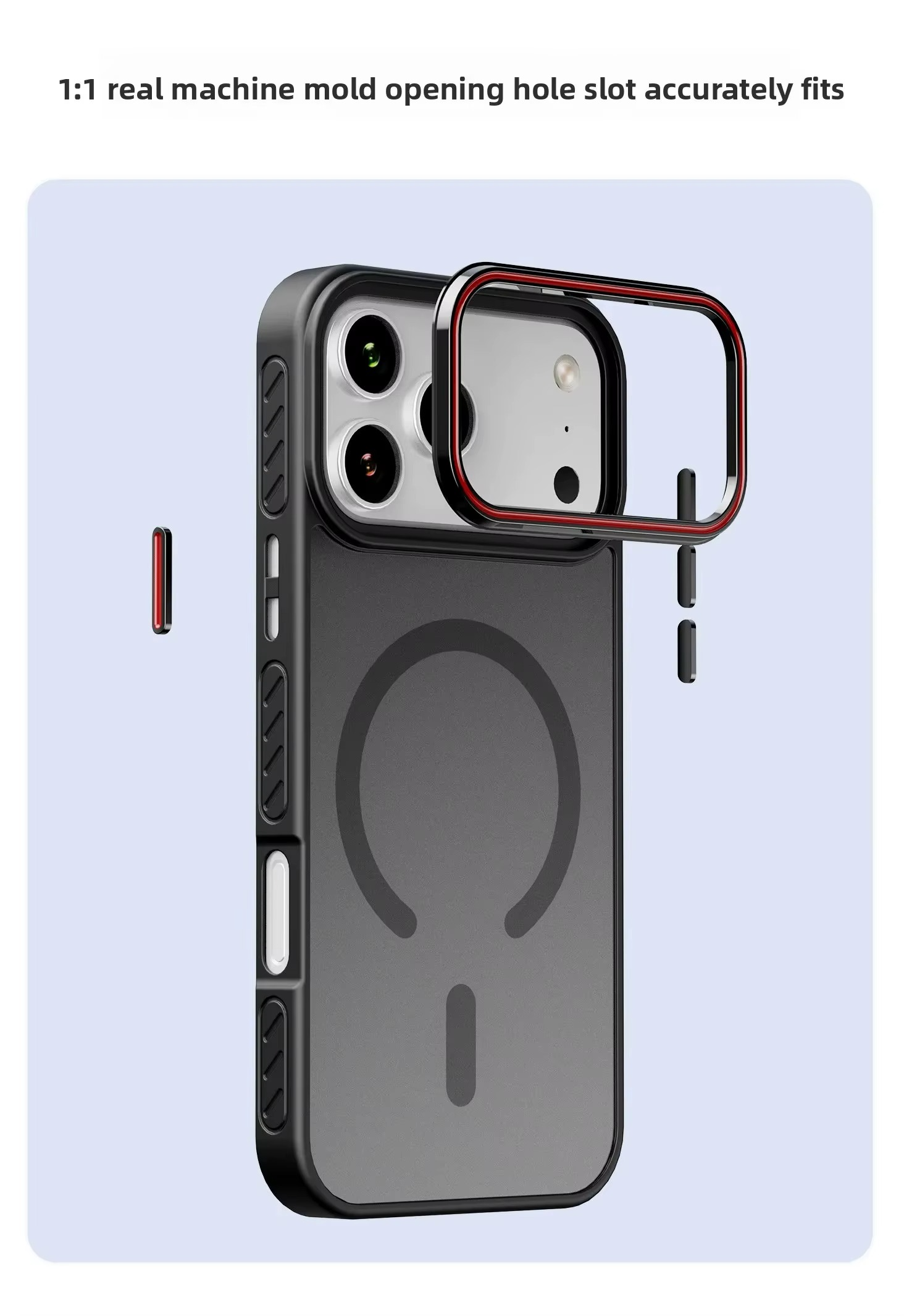 Luxury Transparent Matte iPhone Case – MagSafe Compatible Magnetic Protective Cover with Shockproof Frame and Raised Camera Lens Protector