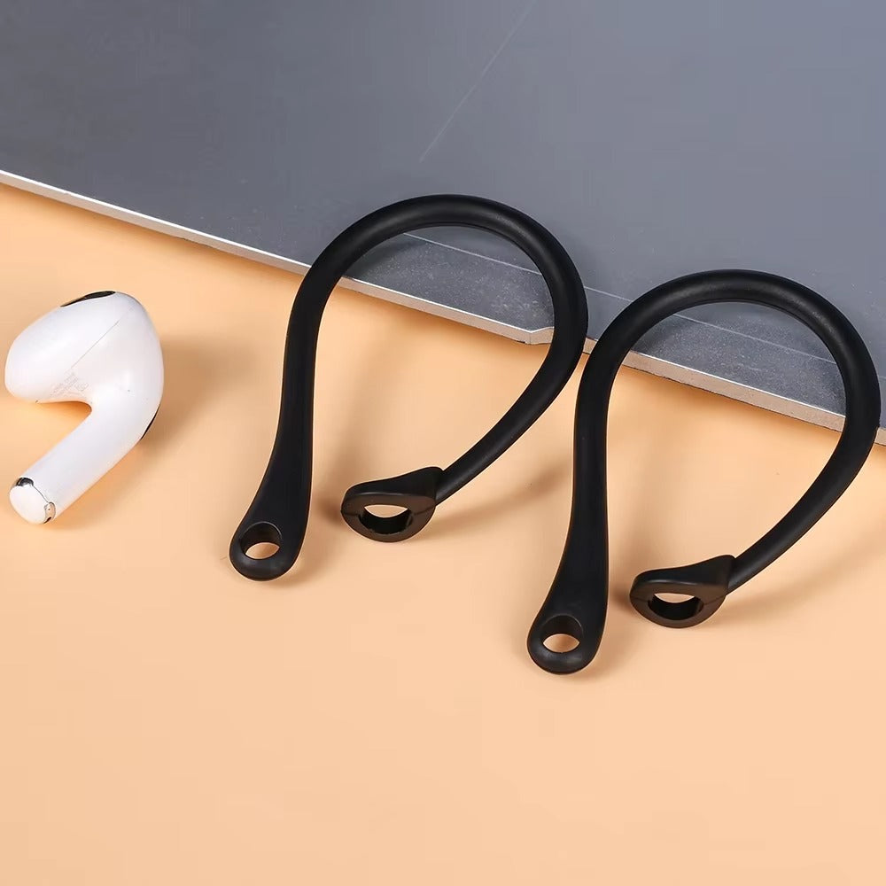 High-Quality Silicone Ear Hooks for AirPods Pro, 3 – Secure Fit Anti-Fall Accessories for Bluetooth Headphones, 1–6 Pairs Sport Ear Holder for Running & Gym