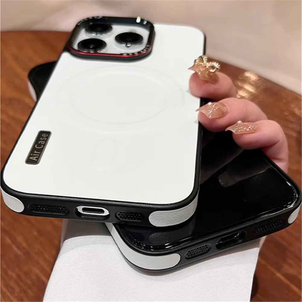 Luxury Apple iPhone Case Camera Lens & Screen Protection, Ultra Thin Shockproof Magnetic Full All Around Protection Cover