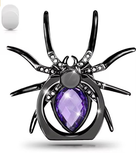 Luxury, Diamond Shiny Gems, Metal Phone Ring Holder – Rotatable, 360° Grip Stand Mount for Apple iPhone