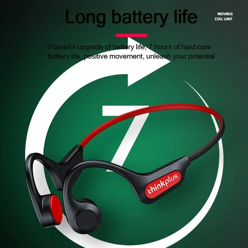 Premium Bone Conduction Wireless Headphones – Open-Ear Bluetooth Sport Headset with TWS Technology, and iPhone Use