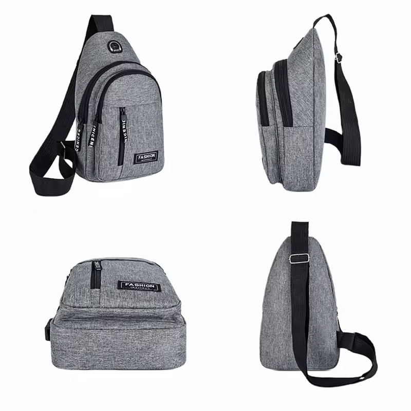 Premium Waterproof Crossbody Chest Bag for Men – Multifunctional Oxford Fabric Shoulder Sling with Anti-Theft Pocket, Stylish Casual Travel Pack