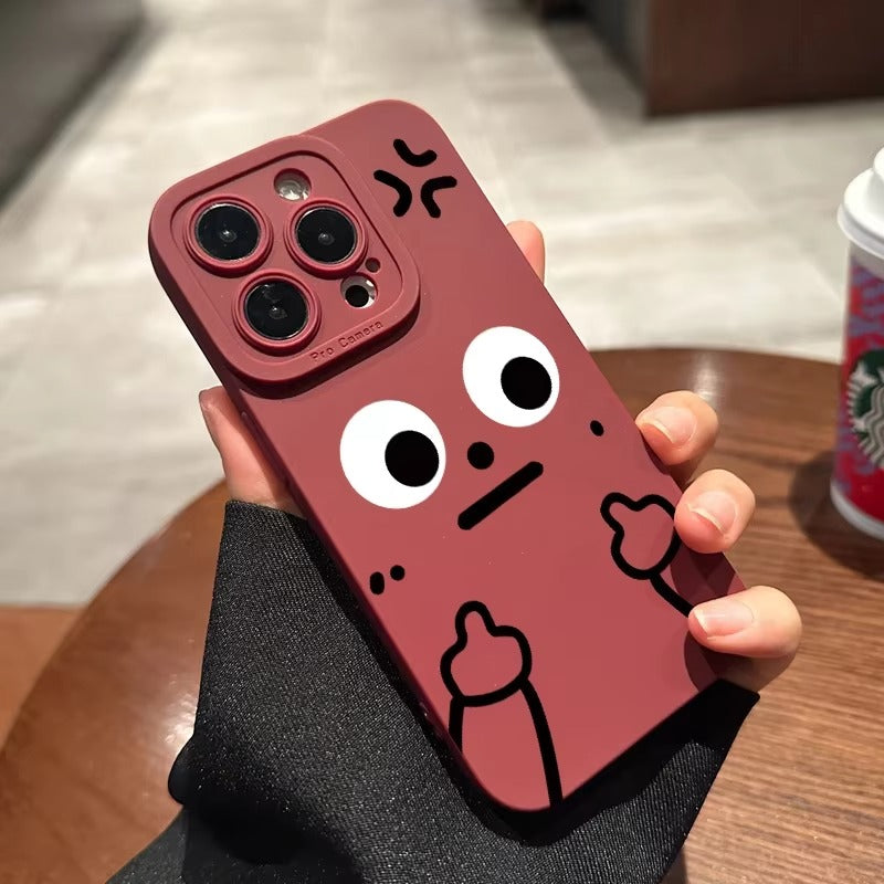 Premium Apple iPhone Case, MagSafe Compatible, Camera Lens and Screen Protection, Ultra Thin, Shockproof, Magnetic, Full All Around Protection, Cartoon Finger Soft Cover