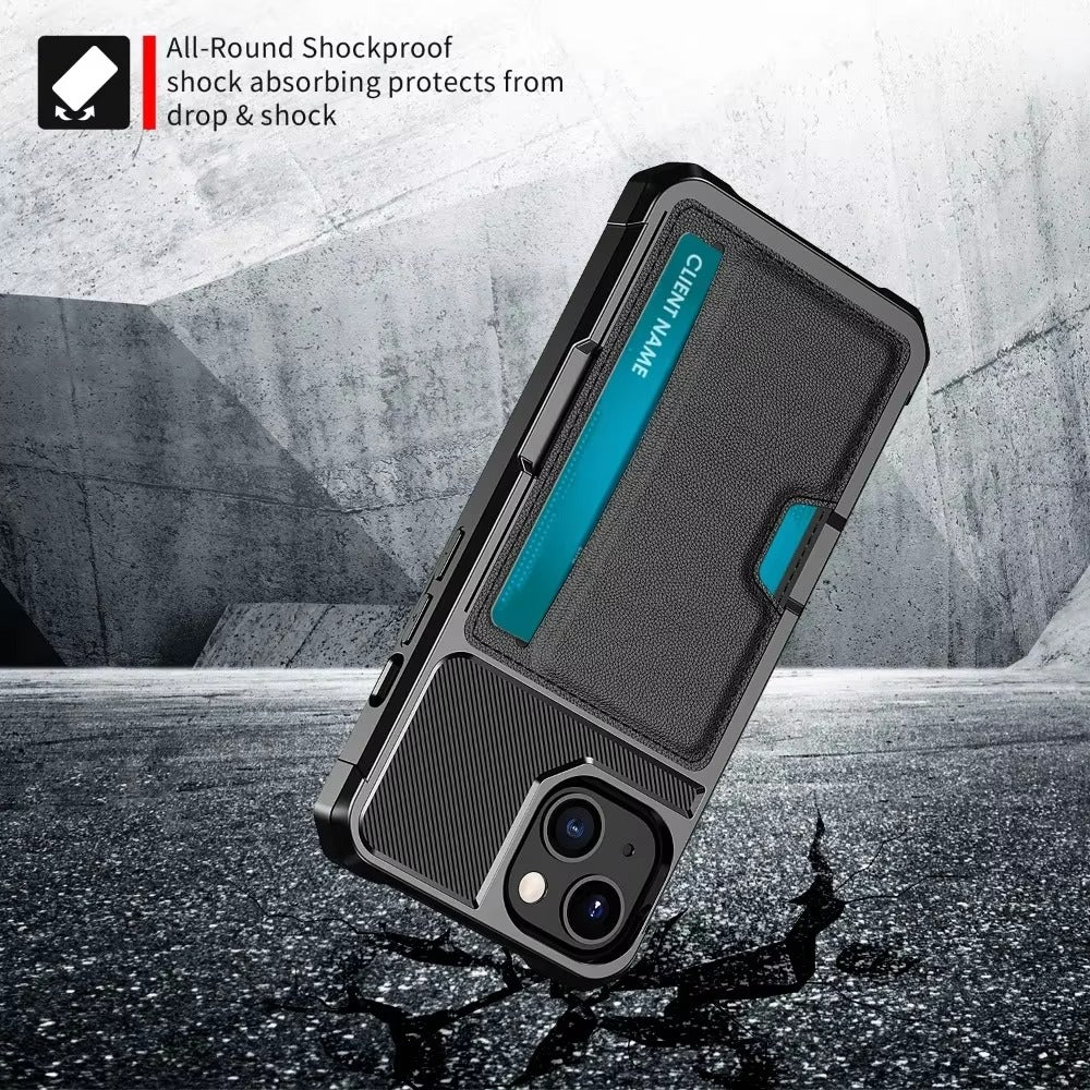 Robust Apple iPhone Case, MagSafe Compatible, Camera Lens and Screen Protection, Ultra Thin, Shockproof, Magnetic, Full All Around Protection, Armor Card Slot Cover