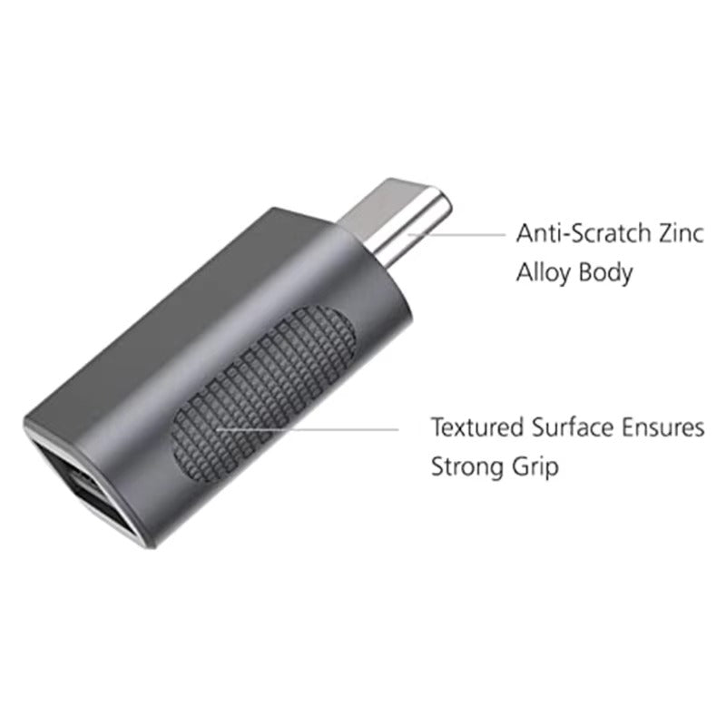 Premium USB-C to USB 3.0 Adapter – Type-C Female to USB Male Converter for MacBook, iPad, Laptop, Tablet, and Other USB-C Devices, Fast Data Transfer