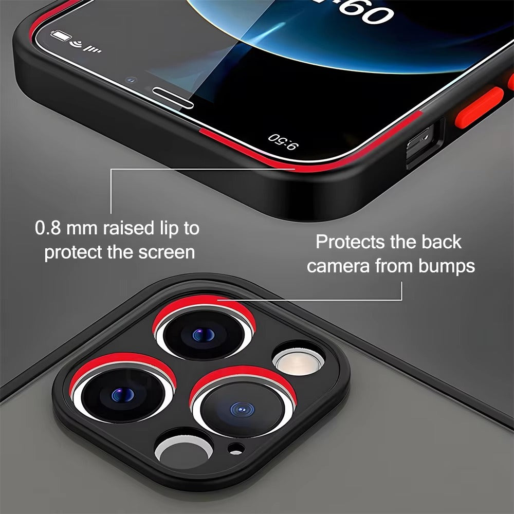Luxury Apple iPhone Case Camera Lens & Screen Protection, Ultra Thin Shockproof Magnetic Full All Around Protection Cover