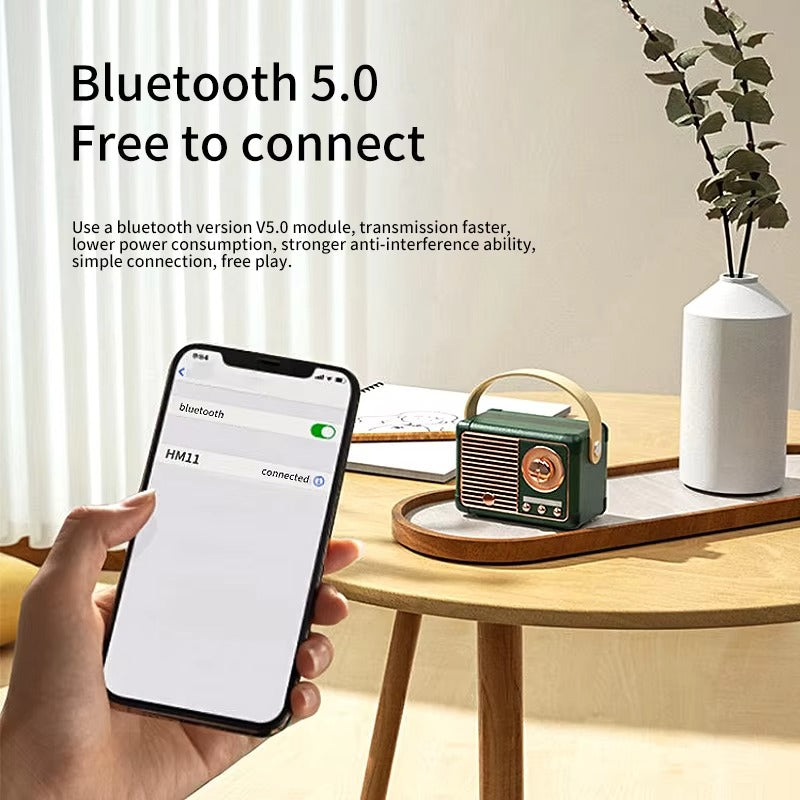 High Quality Portable Bluetooth Speaker for iPhone, Waterproof Wireless Subwoofer, Outdoor Loud Music Box with Deep Bass
