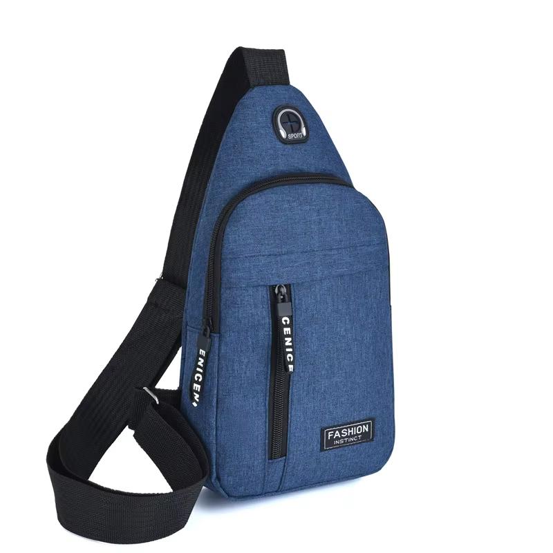 Premium Waterproof Crossbody Chest Bag for Men – Multifunctional Oxford Fabric Shoulder Sling with Anti-Theft Pocket, Stylish Casual Travel Pack