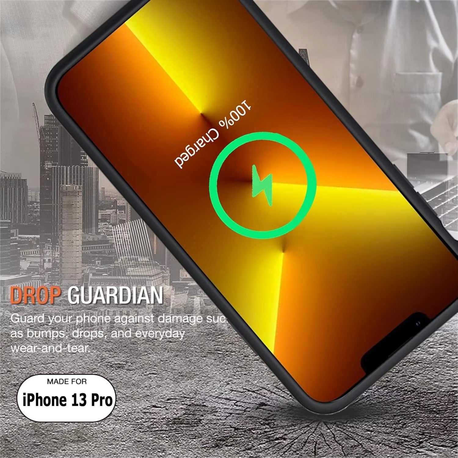 Premium Apple iPhone Case MagSafe Compatible, Camera Lens & Screen Protection, Ultra Thin Shockproof Magnetic Full All Around Protection Cover with 10000mAh Wireless Charger