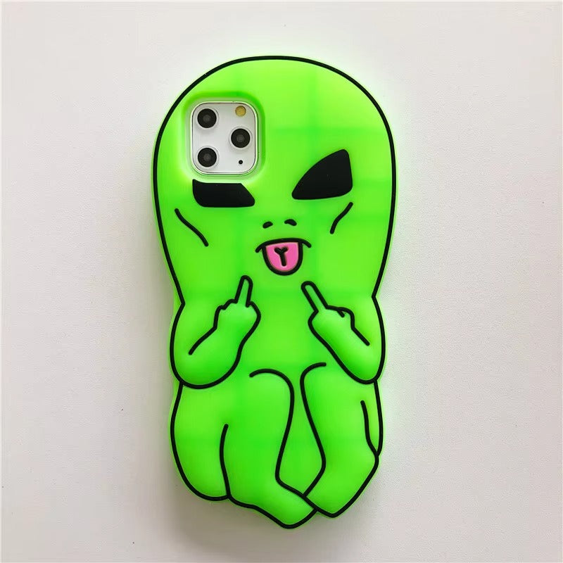 Premium Apple iPhone Case, MagSafe Compatible, Camera Lens and Screen Protection, Ultra Thin, Shockproof, Magnetic, Full All Around Protection, Alien Finger Soft Cover