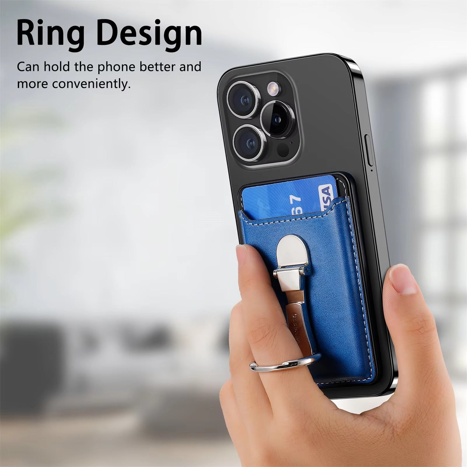Premium Magnetic Wallet Case for Apple MagSafe – Strong Attraction, Multiple Card Slots, Stand Function for Smartphones