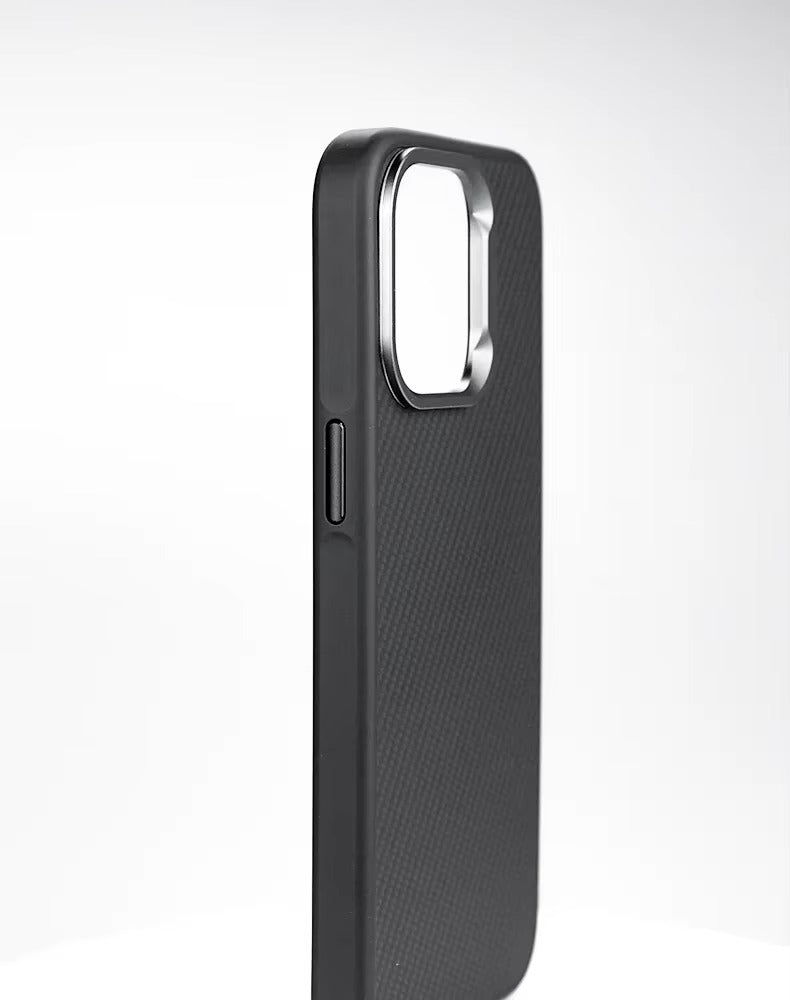 Luxury Apple iPhone Case, MagSafe Compatible, Camera Lens & Screen Protection, Ultra Thin, Shockproof, Magnetic Full All Around Cover – Carbon Fiber Texture Case with Soft Rubber Frame for Durable, Stylish Protection