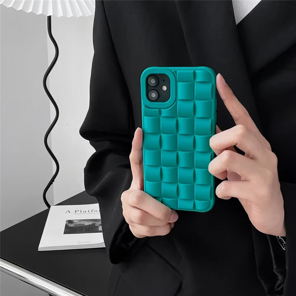 Premium Apple iPhone Case, MagSafe Compatible, Camera Lens & Screen Protection, Ultra Thin, Shockproof, Magnetic Full All Around Cover – 3D Weave Soft Liquid Silicone Case with Shockproof Back Shell Design
