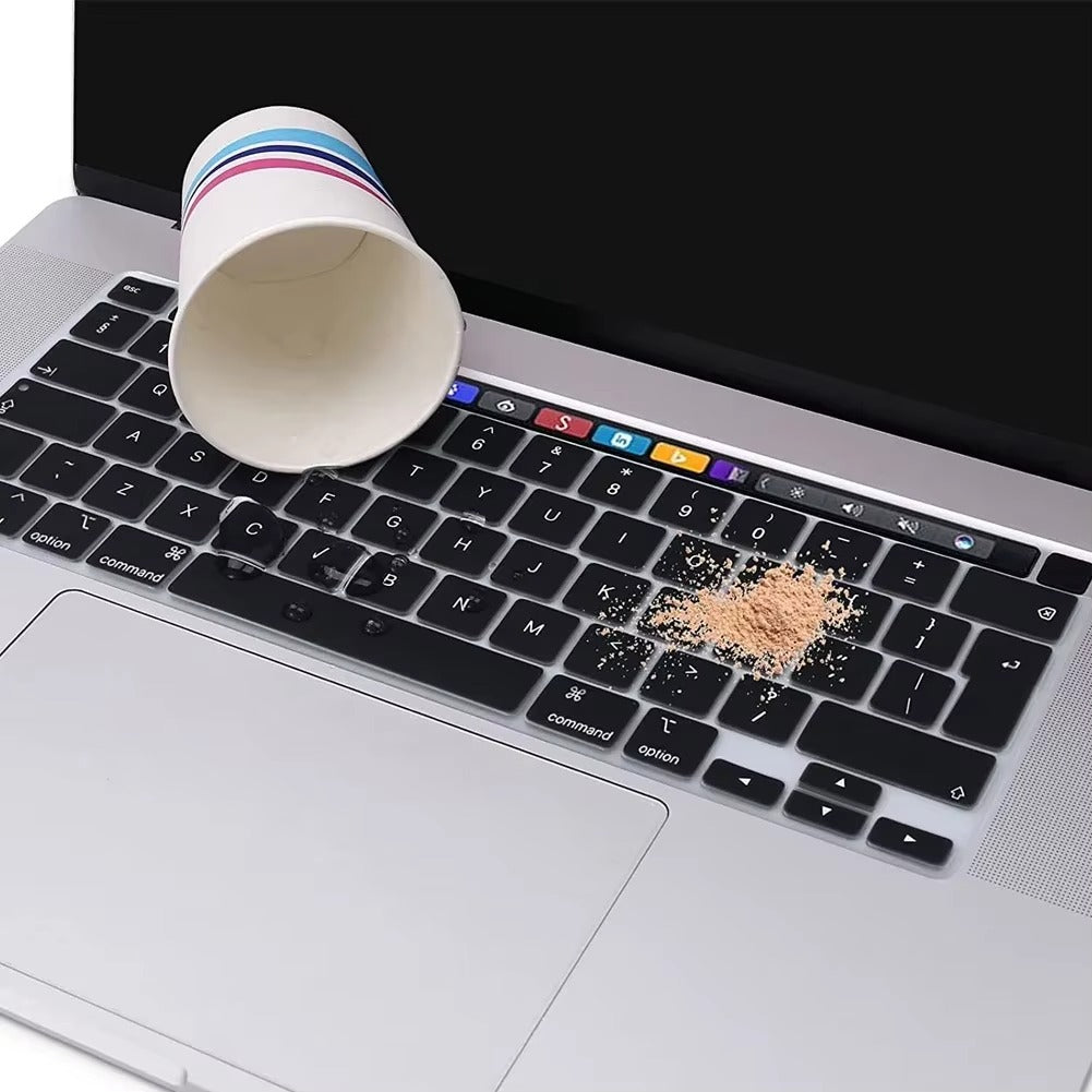 Premium Keyboard Cover for MacBook Air and Pro – Soft Touch Silicone Skin for 12, 13, 13.6, 15, 16 Inch Laptops, Compatible with UK/US Layout, M2/M3 Chip