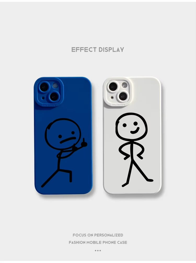 Premium Apple iPhone Case, MagSafe Compatible, Camera Lens and Screen Protection, Ultra Thin, Shockproof, Magnetic, Full All Around Protection, Cartoon Matchman Cover