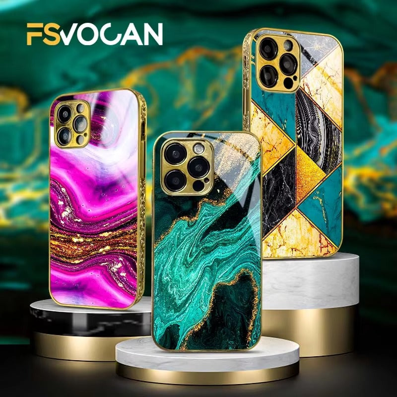 Luxury Apple iPhone Case, MagSafe Compatible, Camera Lens Protection, Screen Protection, Ultra Thin, Shockproof Cover