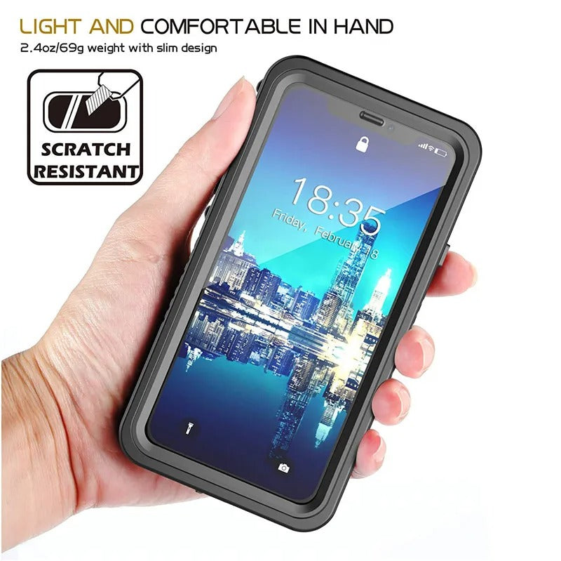 Premium Waterproof Apple iPhone Case, MagSafe Compatible, Ultra Thin Magnetic Shockproof Full Protection Cover with IP68 Seal for Diving, Swimming, and Underwater Use