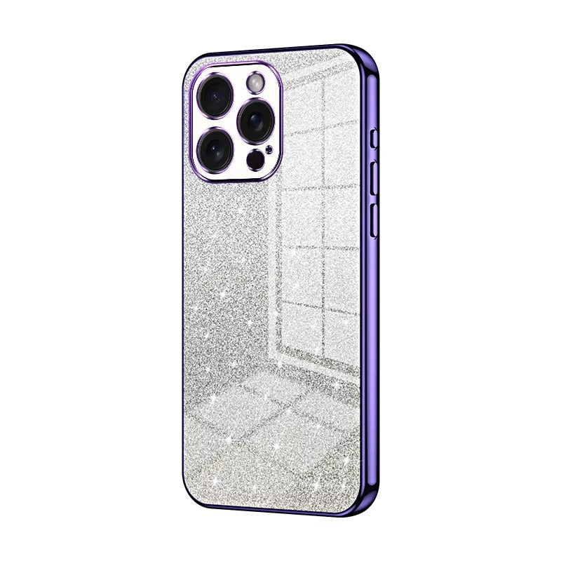 Luxury Apple iPhone Case, MagSafe Compatible, Camera Lens & Screen Protection, Ultra Thin, Shockproof, Magnetic Full All Around Cover – Electroplated Glitter Soft TPU Case with Shockproof Back Protection