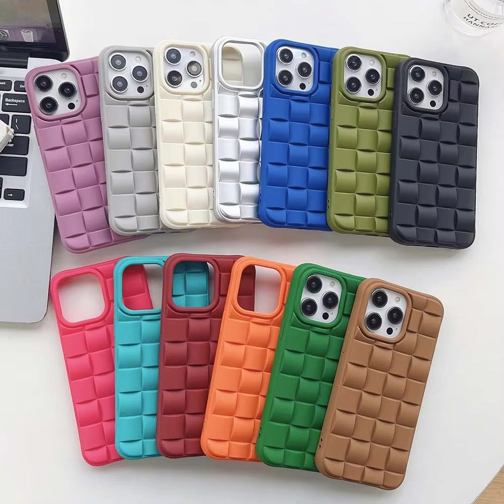Premium Apple iPhone Case, MagSafe Compatible, Camera Lens & Screen Protection, Ultra Thin, Shockproof, Magnetic Full All Around Cover – 3D Weave Soft Liquid Silicone Case with Shockproof Back Shell Design