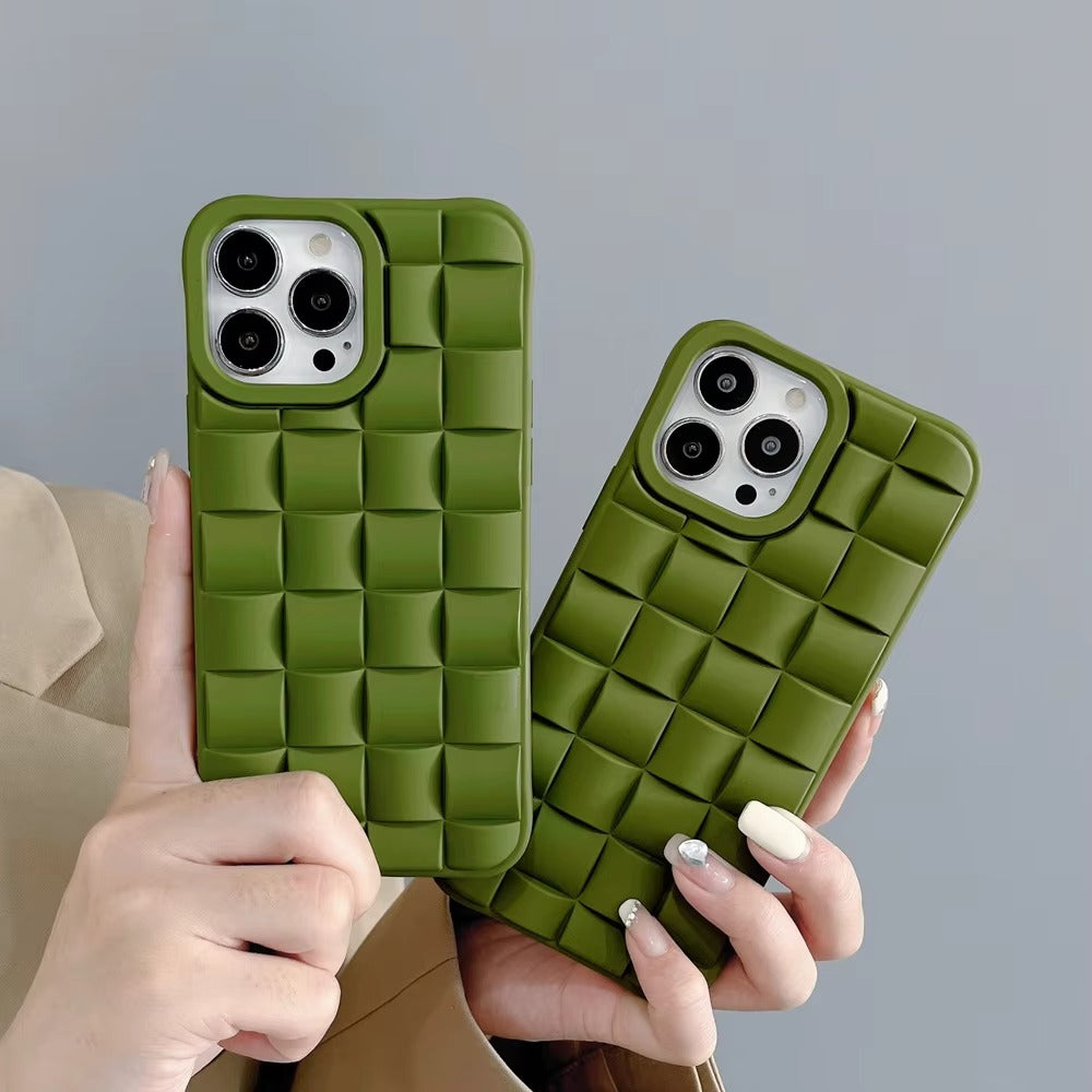 Premium Apple iPhone Case, MagSafe Compatible, Camera Lens & Screen Protection, Ultra Thin, Shockproof, Magnetic Full All Around Cover – 3D Weave Soft Liquid Silicone Case with Shockproof Back Shell Design
