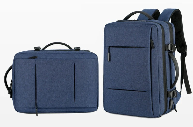 High Quality Waterproof Laptop Backpack for Men, Expandable USB Charging Bag, Business Travel School Rucksack