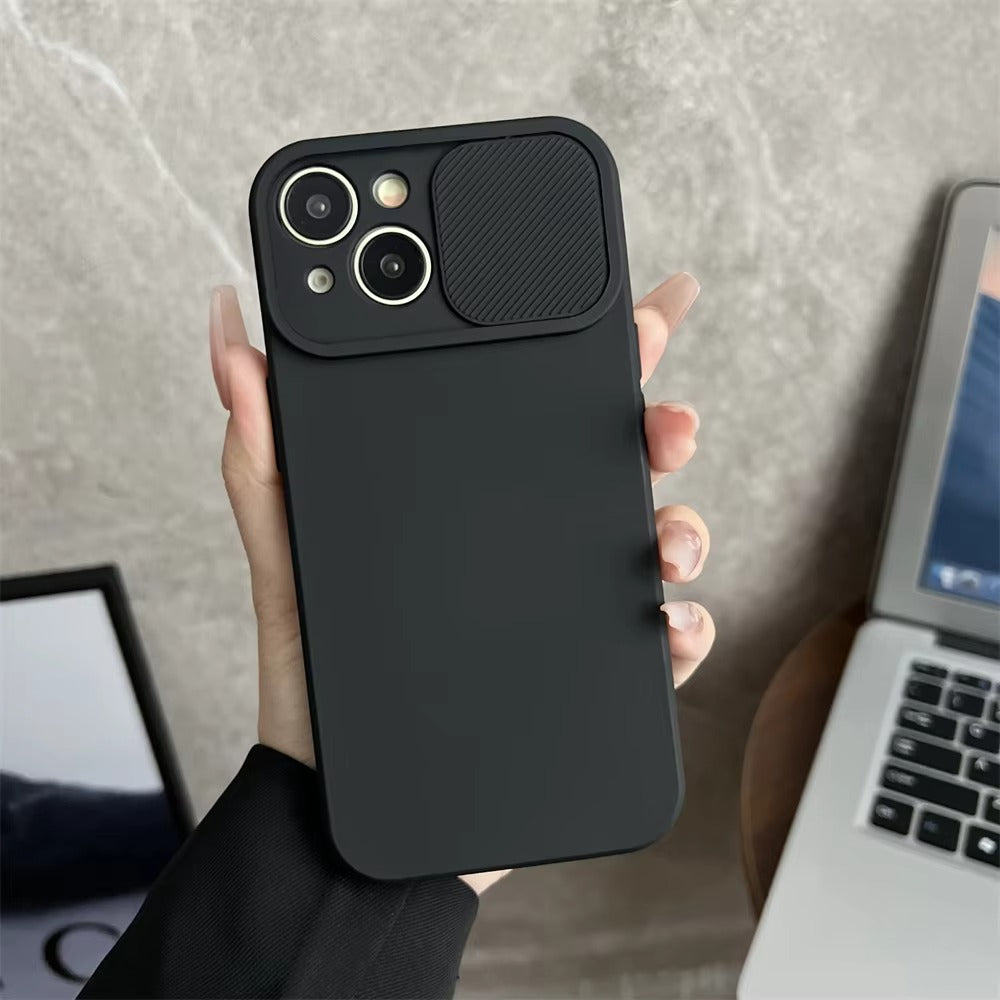 High Quality Apple iPhone Case Ultra Thin Shockproof Magnetic Full All Around Protection Cover with Sliding Camera Armor Back