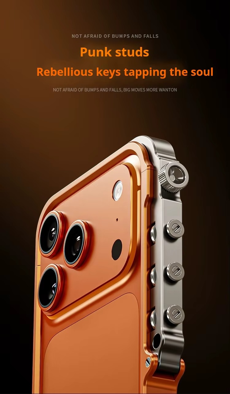 Premium Aluminum Alloy Bumper iPhone Case – MagSafe Compatible Magnetic Cover with Shockproof Frame, Heat Dissipation Design and Camera Protection