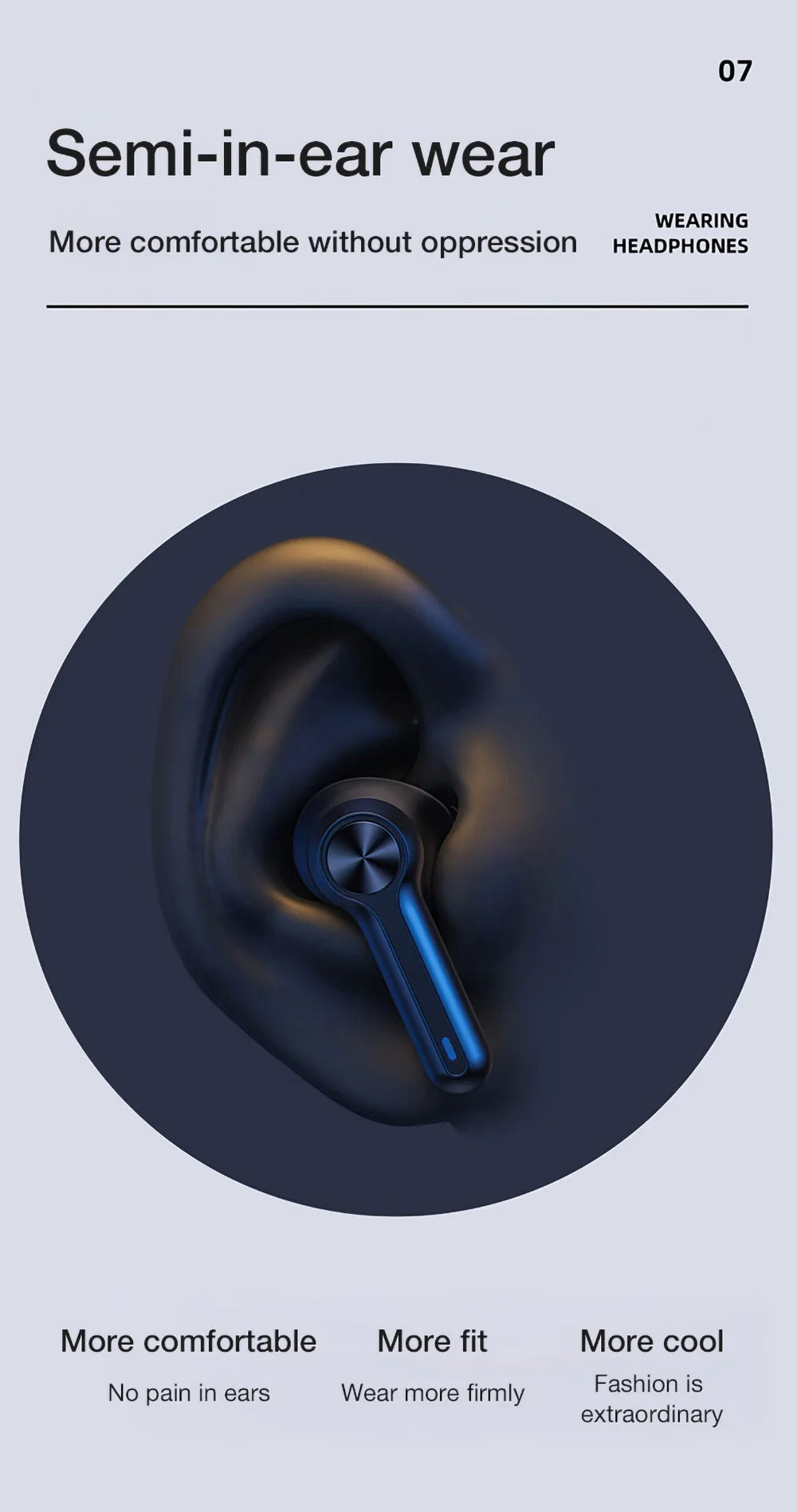 Premium TWS Bluetooth 5.0 Earbuds for iPhone Headset with LED Display, 1200mAh Charging Case Noise Reduction, and Gaming Mode