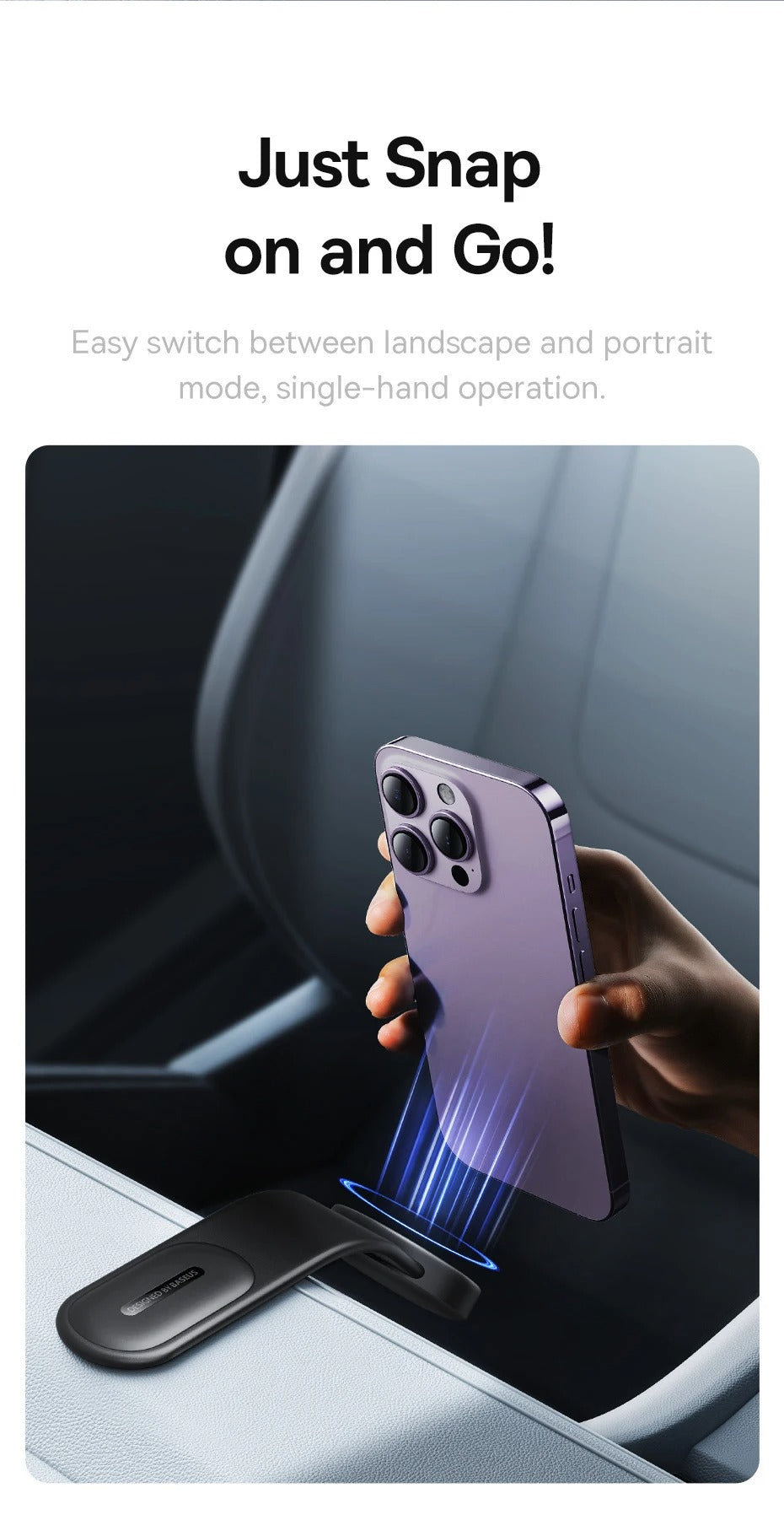 Robust Magnetic Car Phone Holder with 15W Wireless Charging – Foldable Dashboard Mount, Strong Grip, Universal for iPhone & Android, Mini Design