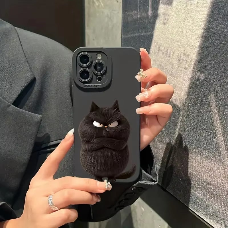 Premium Apple iPhone Case, MagSafe Compatible, Camera Lens and Screen Protection, Ultra Thin, Shockproof, Magnetic, Full All Around Protection, Cool Cat Soft Cover