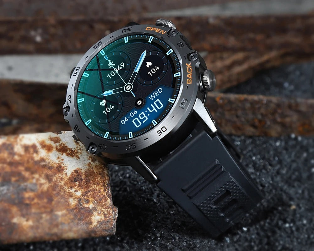 Luxury Bluetooth Call Smartwatch for iPhone – 1.39" Full Touch Fitness Tracker with Steel Band, IP67 Waterproof Health Watch